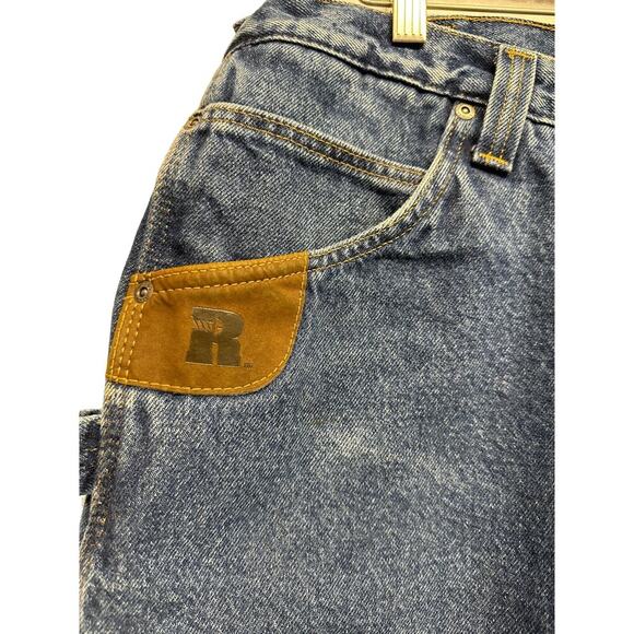 Wrangler Riggs Workwear Lined Durashield Denim Blue Heavy Jeans Men Size 36 x 30 - Picture 6 of 13